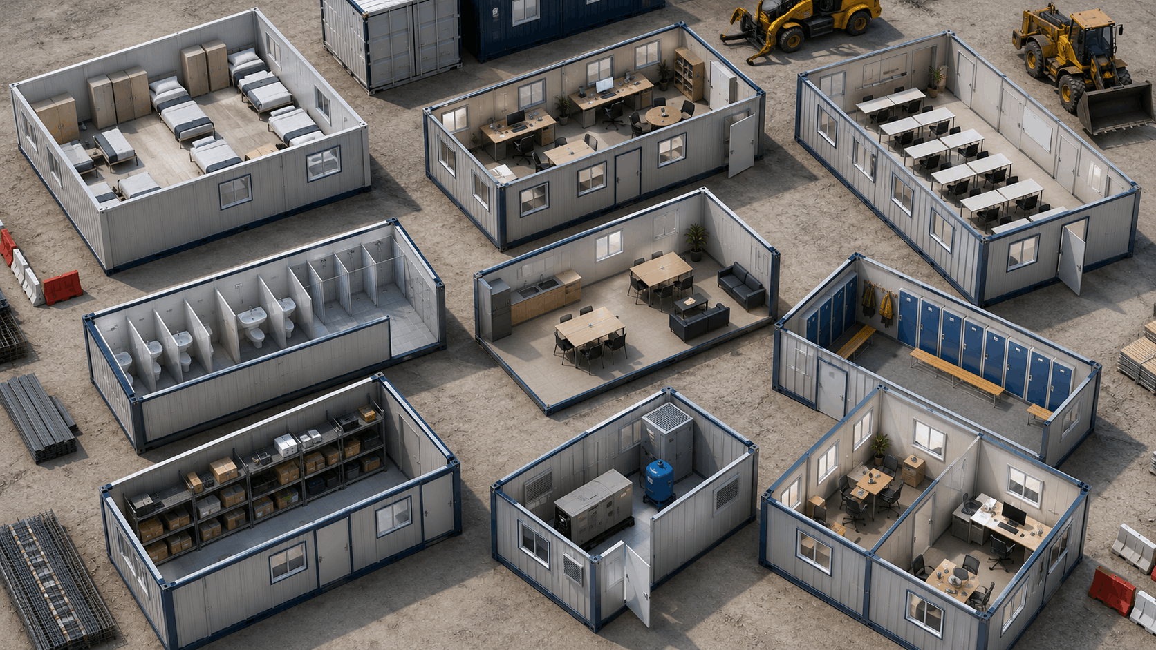 Base vie de chantier modulaire