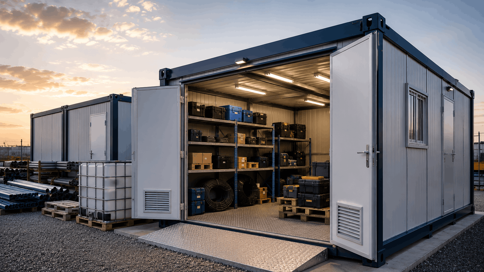 Locaux de stockage modulaires